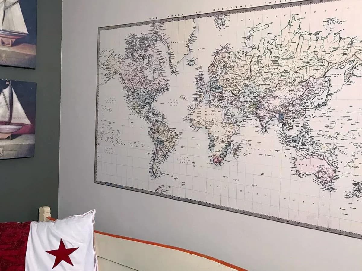 Historic map wall print