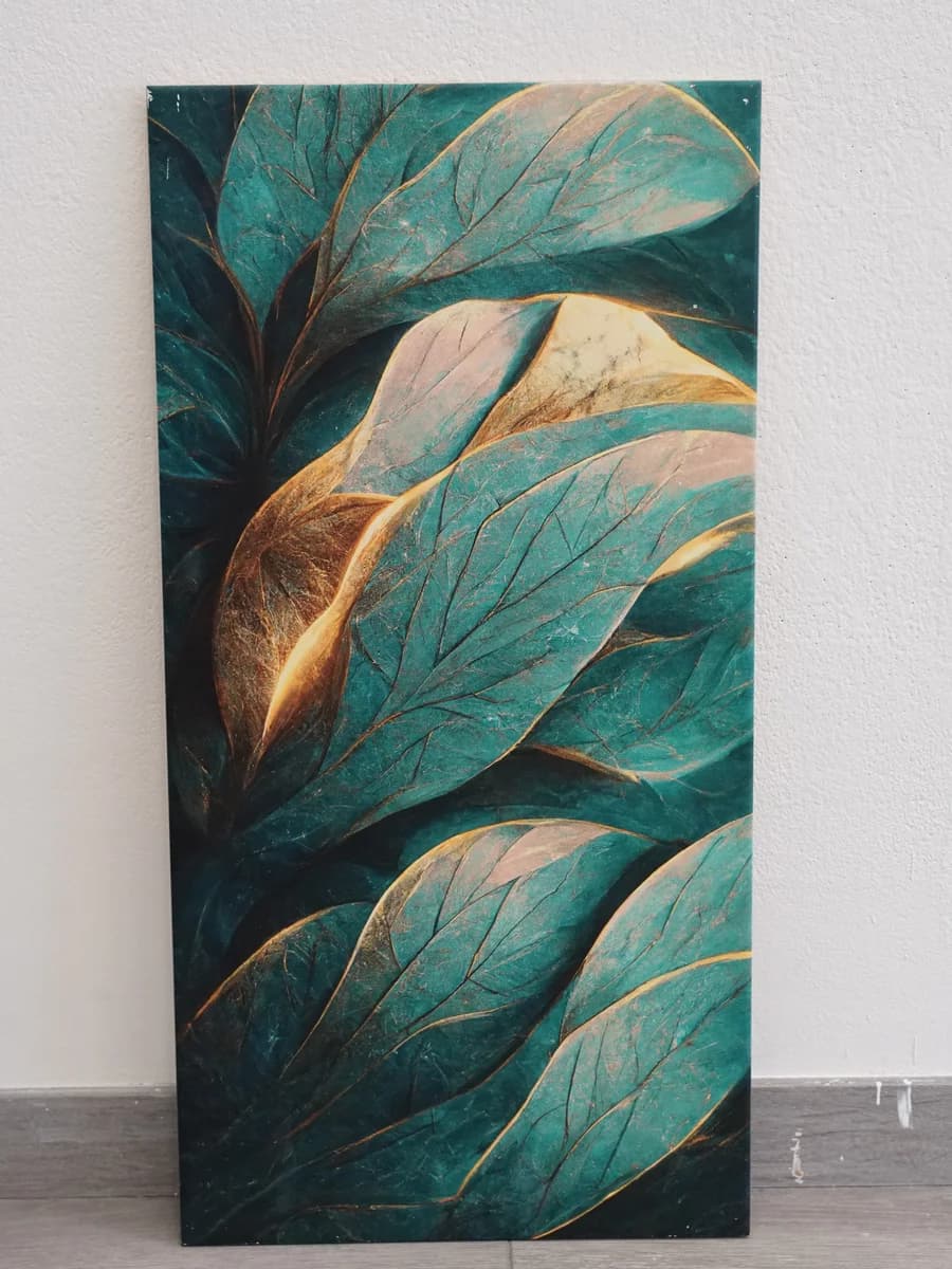 Stylish workspace mural