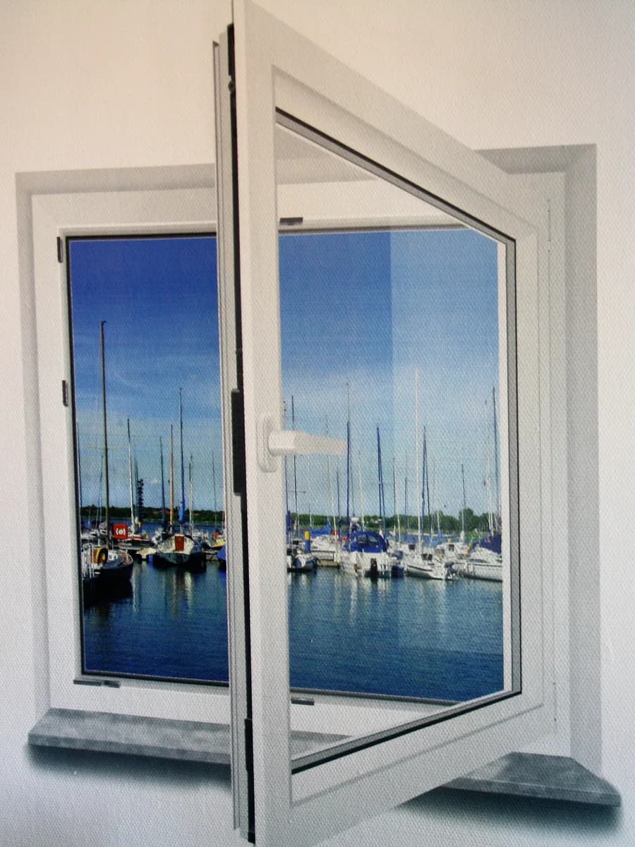 Window view wall art