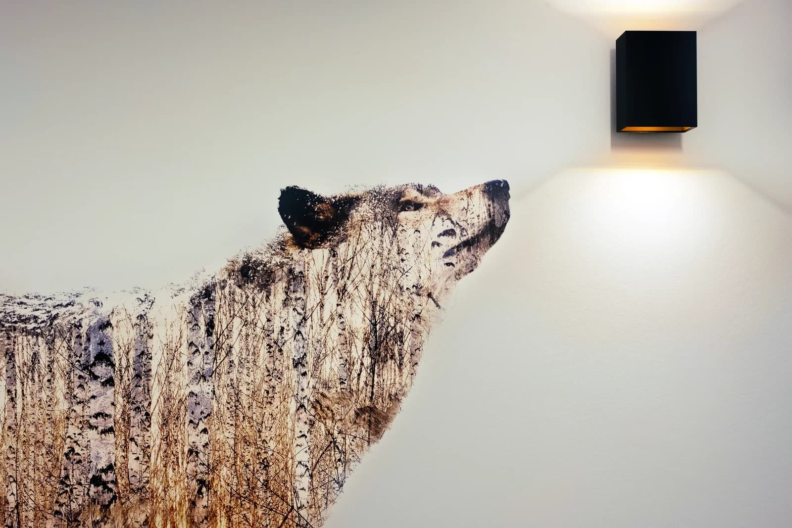 Office workspace mural